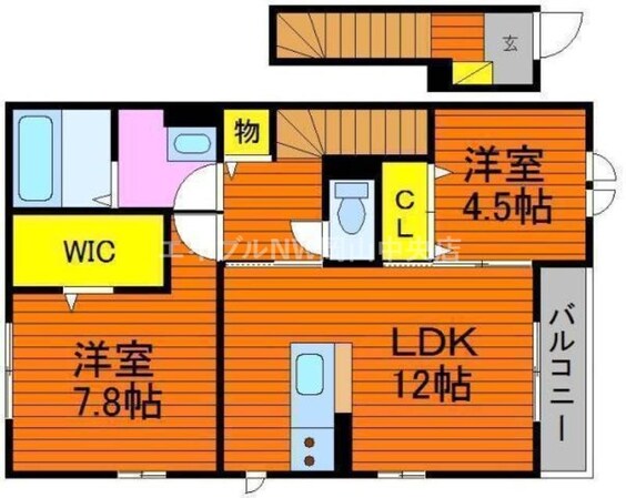 ドルチェ洲崎の物件間取画像